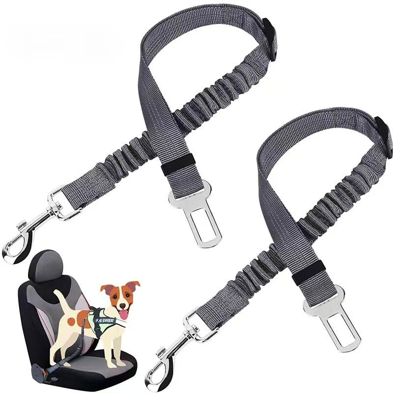2 Packs Pet Dog Cat Seatbelts, Car Headrest Restraint Adjustable Safety Leads Vehicle Seatbelt Harness.Usa Stock Ships Tomorrow! (Cats Included)